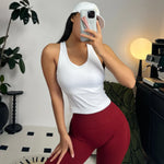 Sports Short Vest Sleeveless, Breathable, Sweat-Absorbent, Wearing Running and Fitness Training Yoga Clothes.