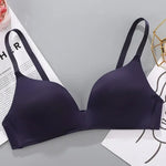 Sexy No Wire Push Up Underwear Women Seamless Bra Girls Students Breathable Thin Bras Female's Bra Breathable Gathered Lingerie