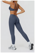 Women Yoga Suit Tracksuit Sports Bra High Waist Legging Shorts Outfit Gym Set Fitness Running Workout Clothes Push Up Sportswear