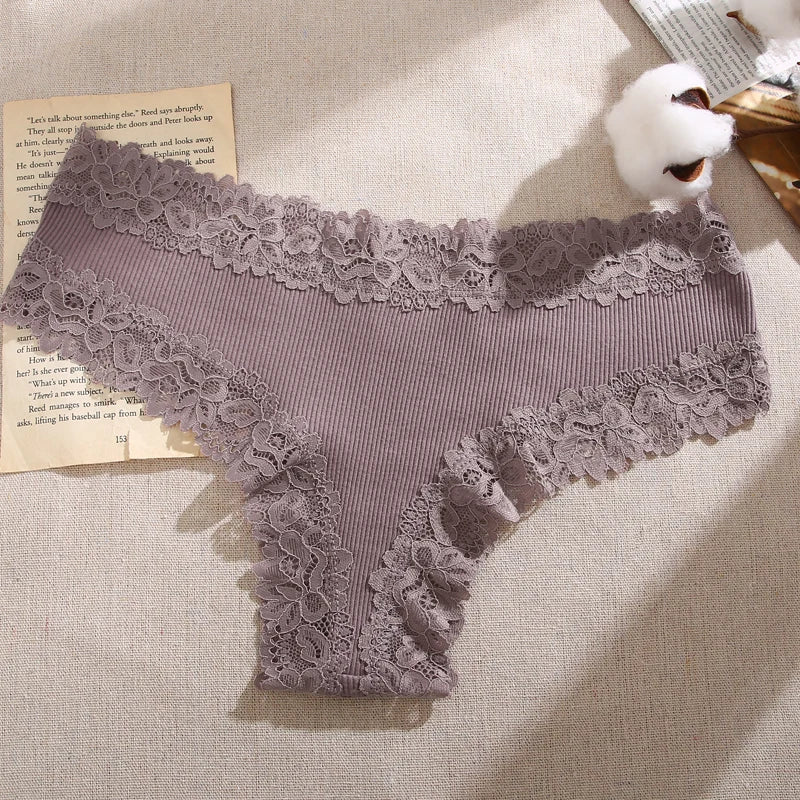 Perspective Lace Panties for Women Sexy Low Rise Brazilian Panties Female Breathable G-String Underwear Soft Intimates Lingerie