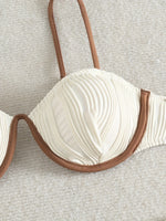 ZTVitality Sexy Patchwork Underwire Bikini 2025 New Arrival Biquini Padded Bra Push Up Bandage Swimsuit Women Swimwear Beachwear