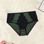 BEAUWEAR Women Plus Size Comfort Thin Underwear Big Size Contrast Color Lace Panties 0XL 1XL 2XL 3XL 4XL 5XL