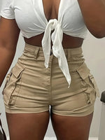 Women's Summer Casual Shorts with Pockets, Suitable for Everyday Casual Wear and Party Outfits