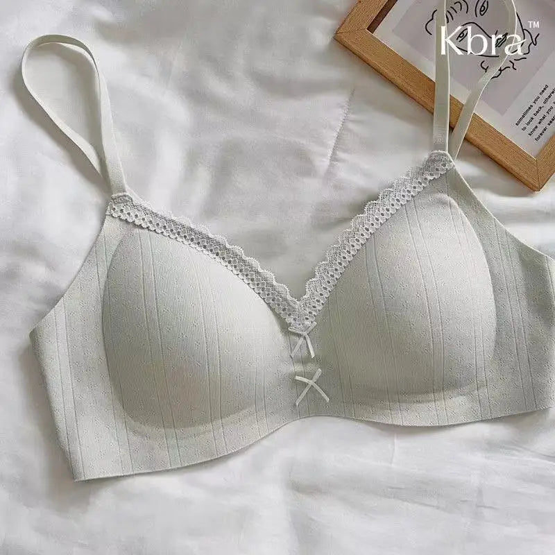 Underwear Girl Sweet Style Beautiful Wireless Bra for Women Soft Breathable Small Breasts Bralette Comfortable Lingerie 2026