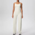 Yoga Set 2PCS Women Tracksuit Nude Feeling Workout Sets Gym Clothes Push Up Fitness Running Sportswear Sport Vest Leggings Suit