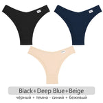 3Pcs/set Women Cotton Brazilian Panties S-XL Waffle Style Underpants Ladies Cotton Underwear Comfortable Soft Female Lingerie