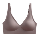 Women Wireless Leopard Seamless Bra Adjustable Non-Detachable Strap Removable Pad Intimates Skin-Friendly Underwear S-5XL