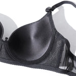 Beauwear Lady Sexy Soft PU Leather Splice Sponge Padded Molded Cup Underwire Push Up Bra Punk Style