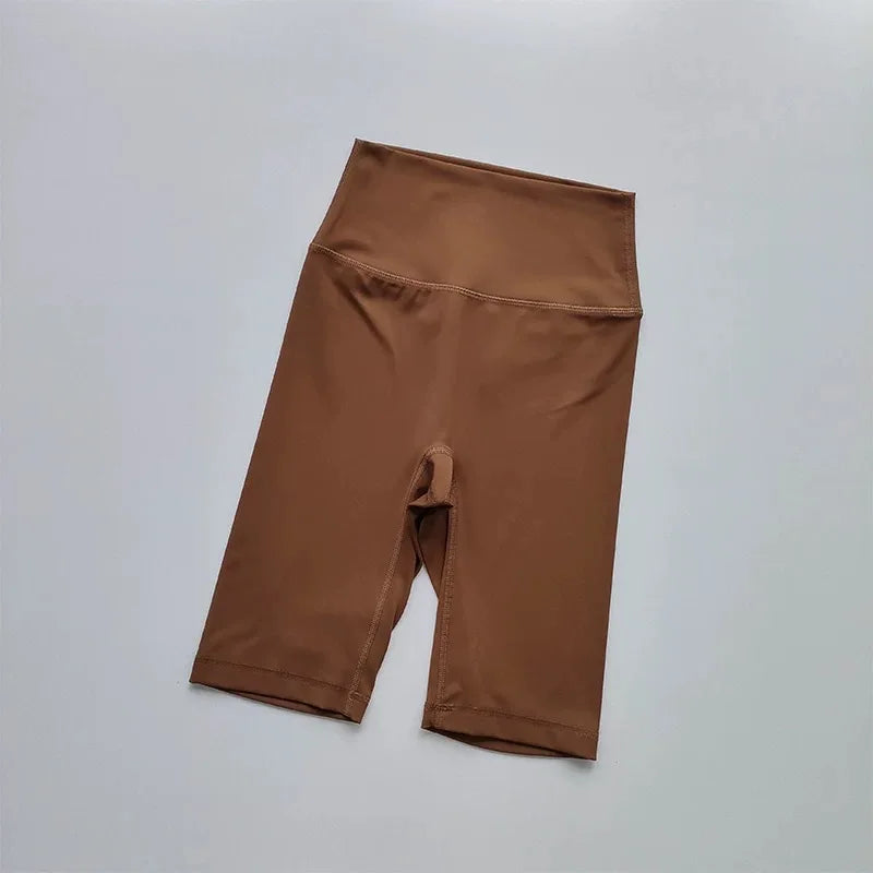 Women's High-Quality Yoga Exercise Shorts Quick Drying Nude Sports Running Fitness Shorts for Active Women