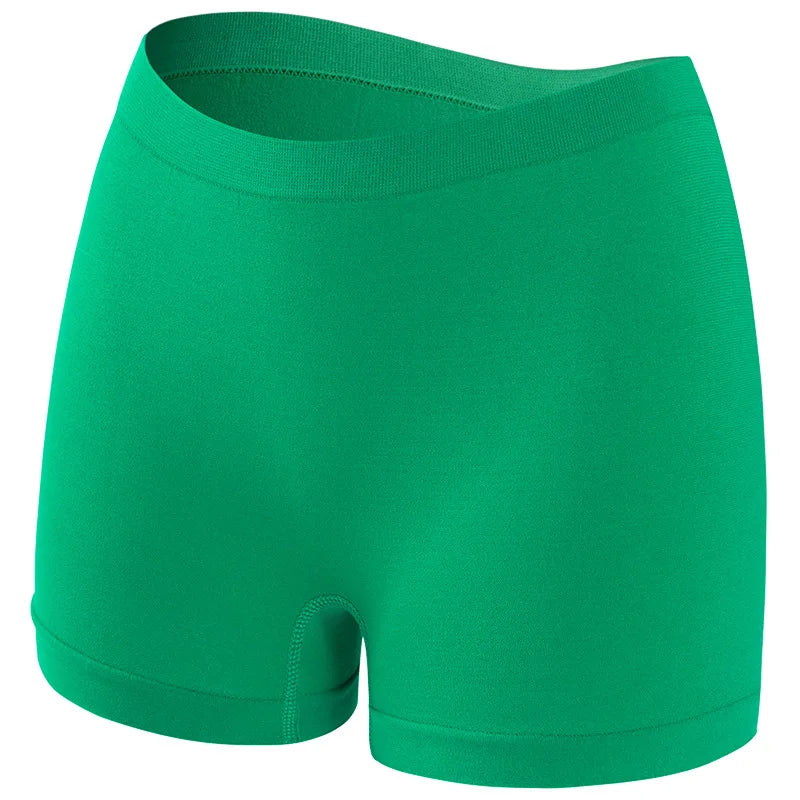 1PC Women Mid-Rise Boyshort Panties Ribbed Seamless Underwear Ladies Stretch Sports Panty Comfort Sexy Lingerie S-5XL Intimates