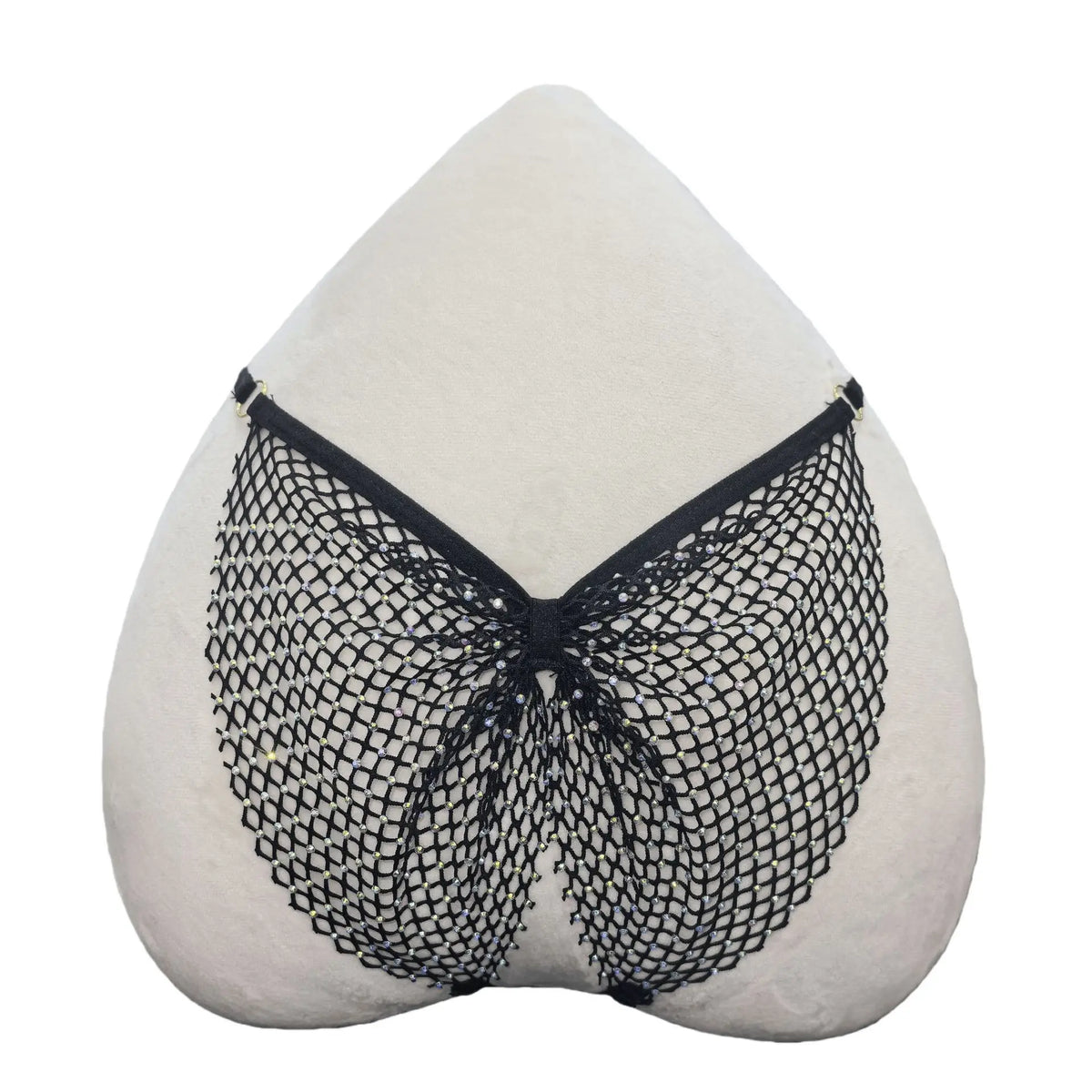 Rhinestone Sex Underwear Fishnet Crotchless Open T Pants Couple Panties Lace Women G String Hot Erotic Briefs Thong Intimates