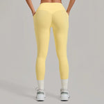 Women's Seamless Yoga Leggings Pants Sports Fitness Hips Lift High Waist Training Trousers Training Workout Gym Leggings