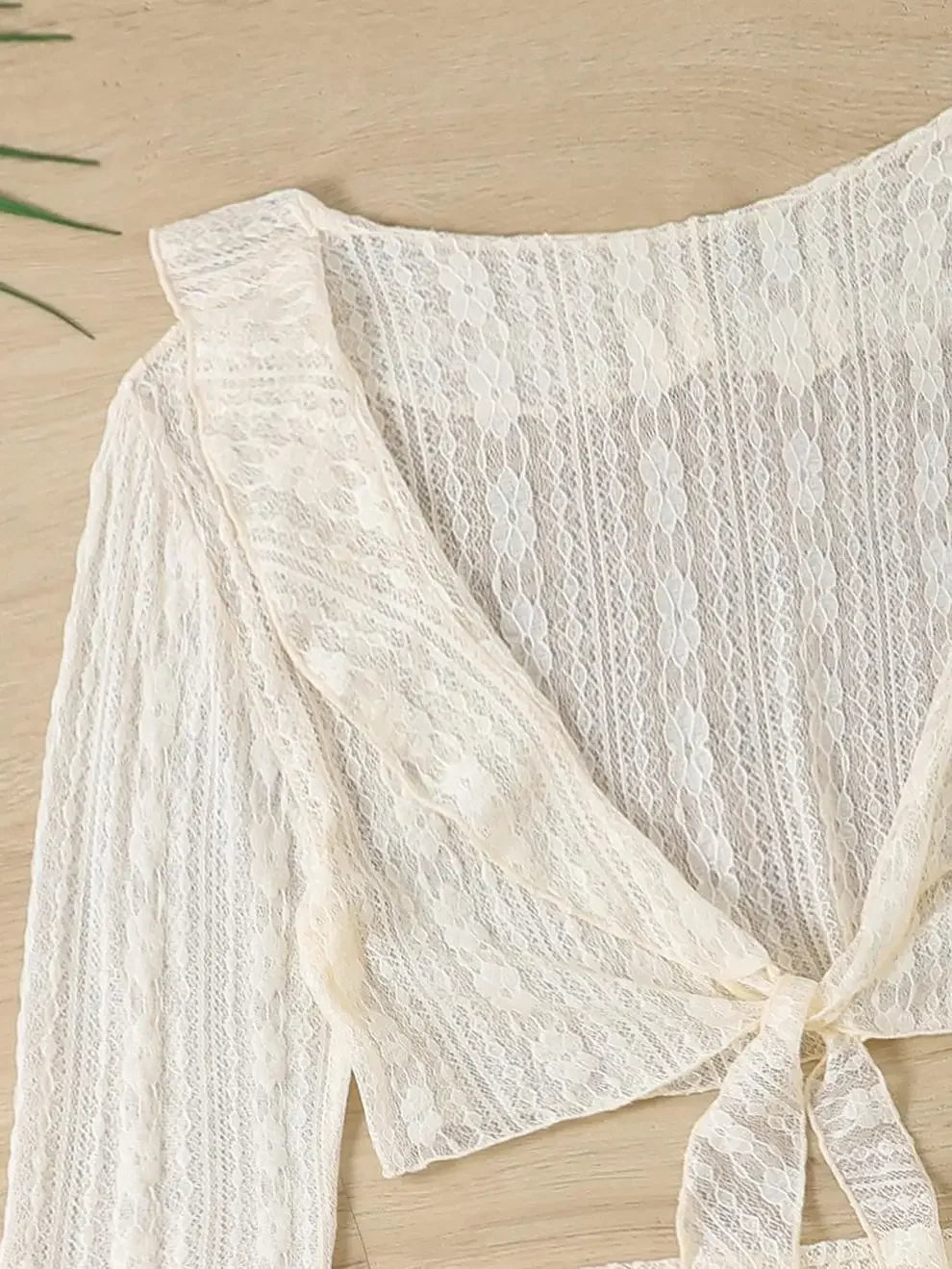 Vintage Swimwear Women Long Sleeve Ruffles Cover Up Skirt 4 Piece Bikini Set 2025 Push Up Beach Bathing Suit High Waist Swimsuit