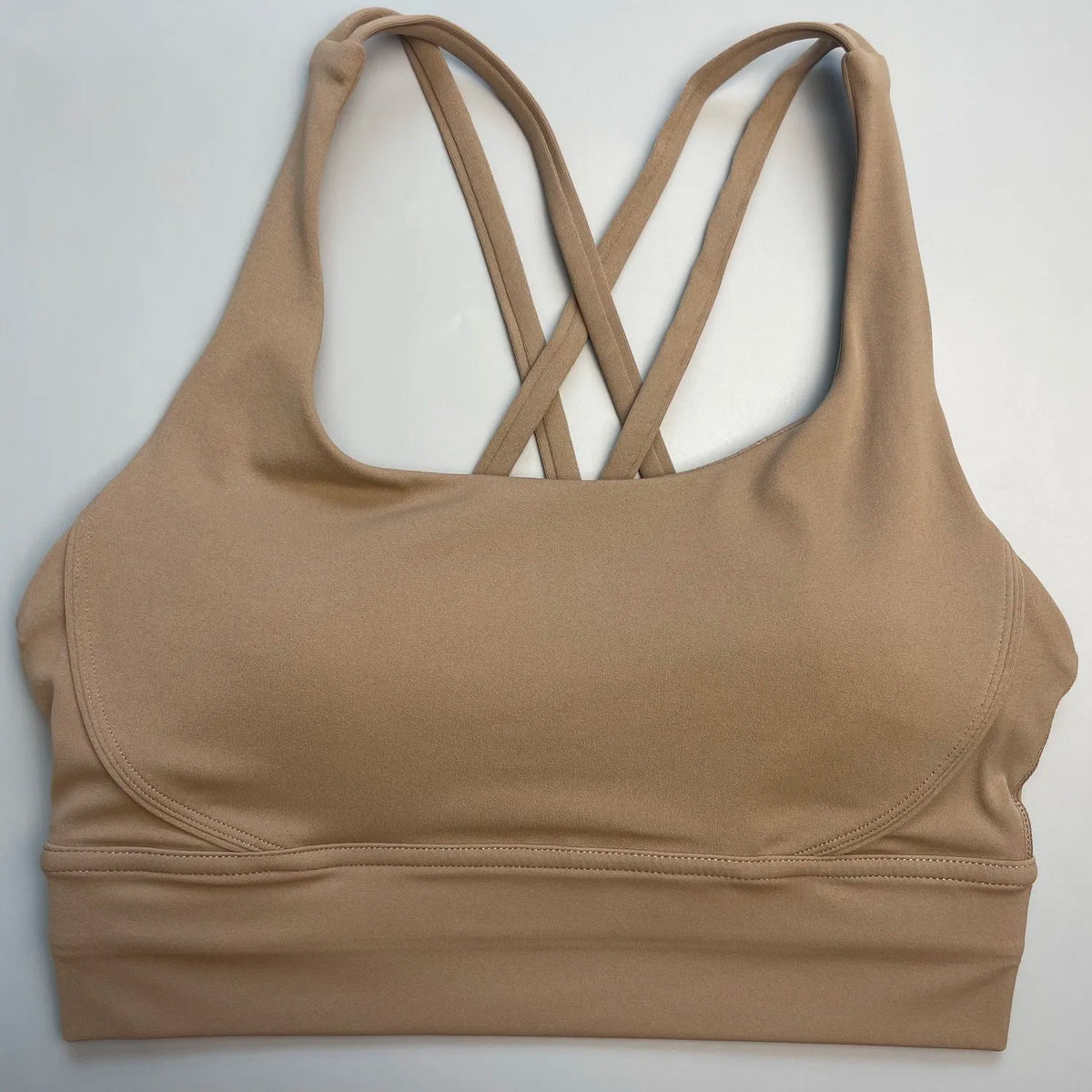 Solid Color Women Fitness Yoga Bra Top Soft Tight Comprehensive Training Jogging Gym Sports Underwear Cross Back With Chest Pad