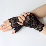 Summer Driving Sunscreen Lace Gloves Women Sailor Dance Gloves Long Fingerless Ladies Sexy Fishnet Gloves Mesh Mitten Handschoen