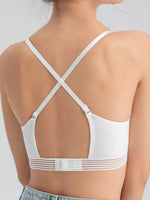 Sexy French lingerie for women without steel rings Push-up bra with a U-back design for enhanced support and an open-back