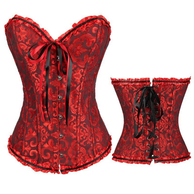 Charming Corset Quick Sexy Bone Corset Waist Slimming Chest Support Gathering Waist Slimming Gathering Waist Tight Corset 51U2