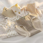 5Pcs/Set Cotton Briefs Cute Strawberry Women's Panties Breathable Female Soft Lingerie Girls Fashion Floral Underwear