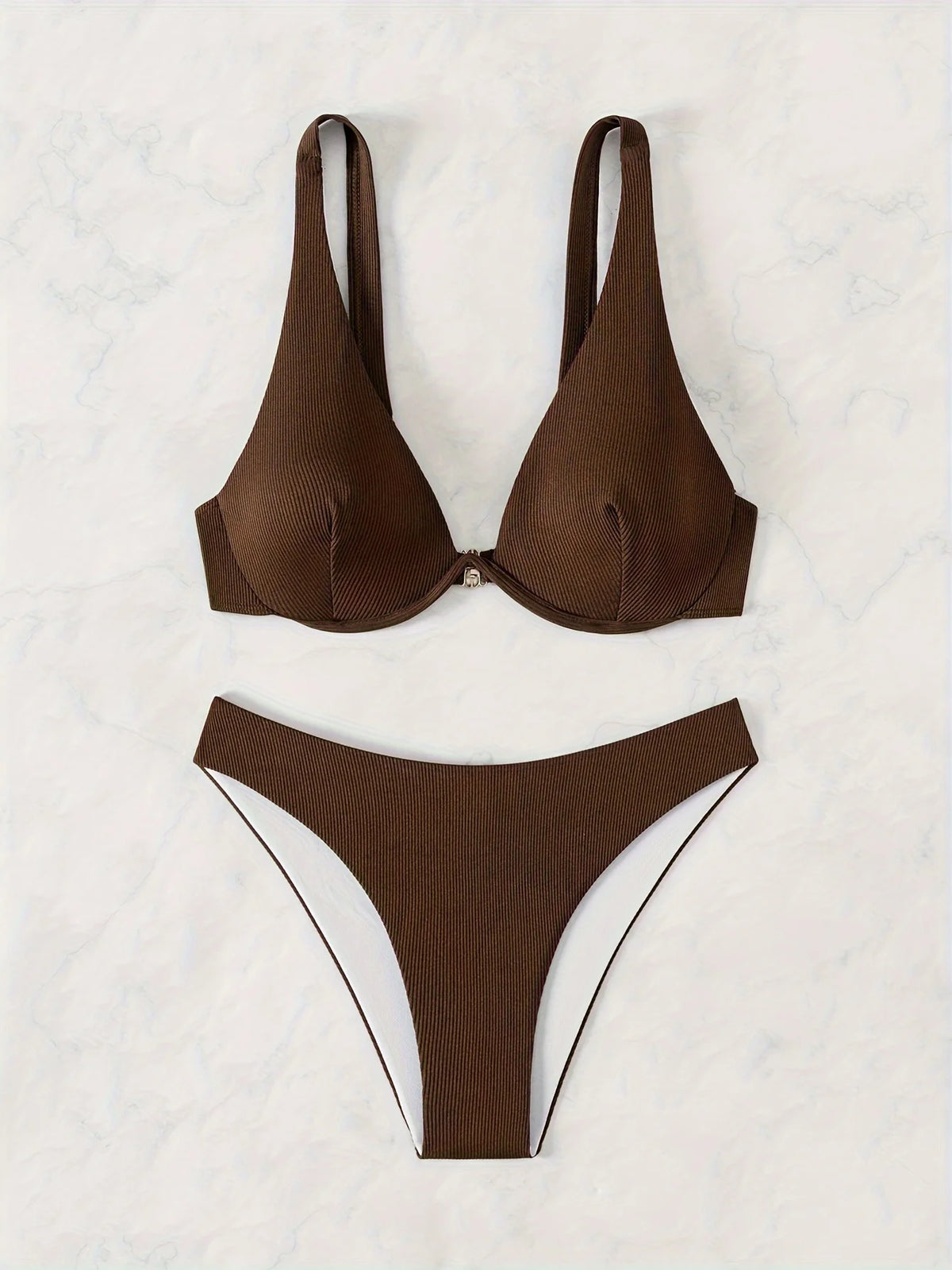 ZTVitality Sexy Solid Bikini Set 2024 New Arrival Biquini Push Up Undearwire Swimsuit Women Swimwear Summer Beachwear Brazliian