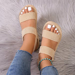 Big Size Minimalist Slingback Wedge Sandals For Women Outdoor Summer Platform Shoes Light Weight Soft EVA Female Leisure Sandals