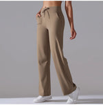 New Yoga Straight Leg Sweatpants Straight Leg Women's Loose Tracksuit Pants Wide Leg Outdoor Gym Running Casual Tracksuit Pants