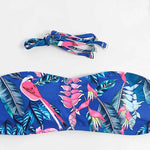 2025 Print Strapless Two Piece Bikini Set Women Swimwear Female Swimsuit Bathers Bathing Swimming Suit Beachwear Summer