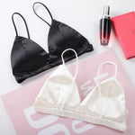 Tube Top For Women Ice Silk Sexy No Steel Ring Bra Breathable One Piece With Open Back Thin Straps Summer Female's Underwear