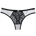 Women Sexy Lace Panties Low-waist Underwear Hollow Thong Female Breathable G String Lingerie Temptation Bikini Plus Size