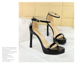 Women's High Heels Thin Heel Waterproof Platform Sandals Fashionable for Skirts New Model Shoes for Shows Summer Collection