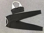 Women's Seamless Yoga Sets Sports Fitness Sleeveless Vest Hip-lifting Slim Fit Pants Suits Workout Gym Training Running Sets