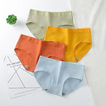 1 Pack Women Simple Panties Low Waist Soft Breathable Briefs Ladies Full Coverage Underwear Daily Solor Color Intimates M-2XL