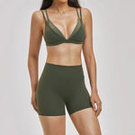 2 Piece Yoga Set Women's Tracksuit Athletic Wear Gym Clothes Female Workout Push Up Clothes Sports Bra Leggings Suit Fitness Set