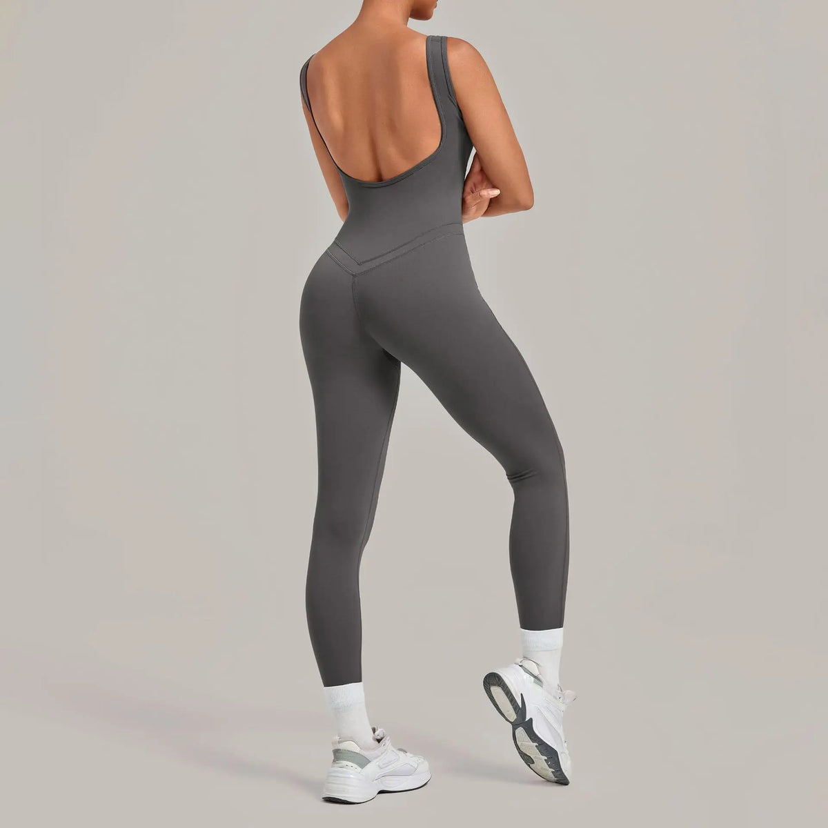 Women's Seamless Yoga Jumpsuits Fitness Sports Hip-lifting Beauty Back Sleeveless One-Piece Training Workout Running Bodysuits