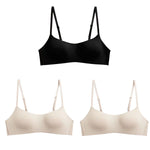 3Pcs/Lot Women Seamless Square Neck Bra Wireless Smooth Invisible Bralette Sexy Lingerie 1/2 Cup Non-detachable Brassiere S-XL