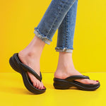 Thick Sole Wedges Flip Flops For Women 2025 Summer ClipPlatform Sandals Woman Non-slip Beach Slippers Girls Outdoor Slides