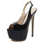 NASBAVI Summer Sexy Peep Toe 17CM Extreme High Heels Party Nightclub Stripper Pole Dance Women Platform Pumps Stiletto Mujer