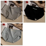 3Pcs/Set Women Soft Cotton Panties Mid Waist Briefs in Warm Tan Minimalist Intimates Breathable Stretch Underwear Size M-2XL