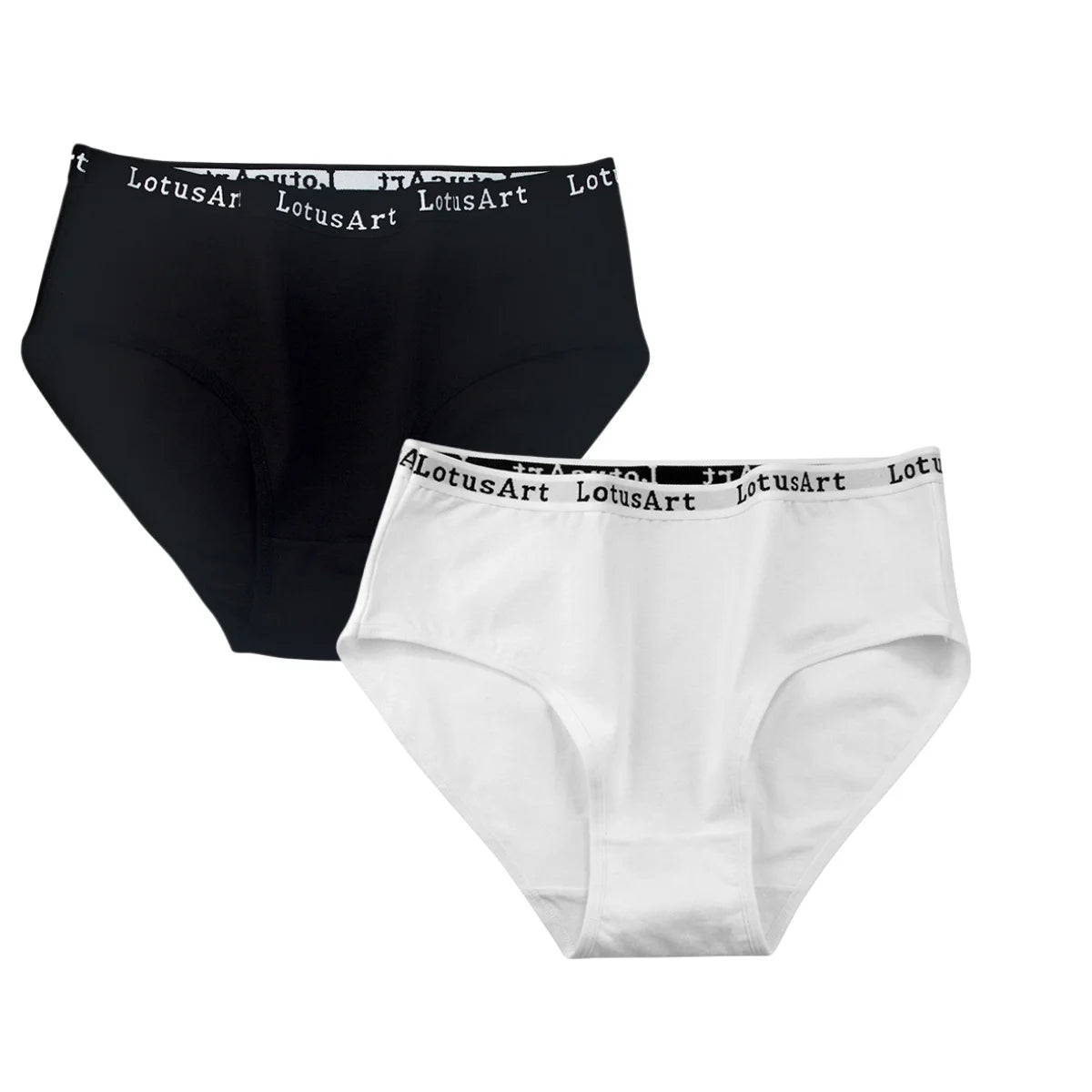 2PCS/Set Cotton Panties Women High Waist Briefs Tummy Control Panty Female Breathable Solid Color Lingerie M-2XL Underpants