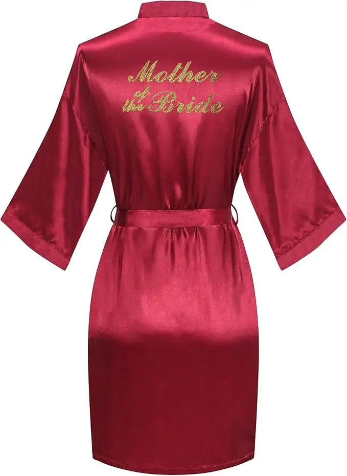 Women Bridal Robe For Bride And Bridesmaid Getting Ready Wedding Party Bathrobe