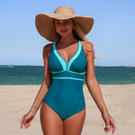 Sexy One-Piece Women Swimsuit 2026 Push Up Plus Size Swimwear Tummy Control Monokini Swimming Beach Wear Vintage Bathing Suit