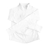Long Sleeve Sports Jacket Women Zip Yoga Shirts Seamless Fitness Gym Top Sportswear Slim Fit Running Coats Workout Clothes Woman