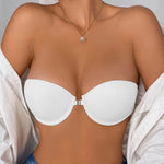 BEAUWEAR Front Closure Demi Bra for Woman Plain Invisible T-shirt Bra Strapless Bras Beauty Back Lingerie B C Cup