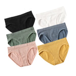 6Pcs/Set Women's Seamless Briefs Sports Underwear Female Underpants Low Rise Stretch Underwear Sexy Lingerie Soft Panty