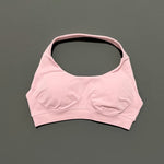 HISTELLO Impacts Sports Bra Women Seamless Yoga Halter Top High Support Push Up Open Back Gym Wear Workout Fitness Underwear