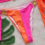 8 Colors Diamond Rhinestones Splicing Bikini Women Swimwear Female Swimsuit Two-Pieces Bikini Set Bather Bathing Suit Swim V5132
