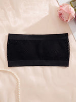 Women Strapless Sexy Bra Heart Hollow Out Seamless Bandeau Wireless Unlined Sexy Lingerie Tube Top
