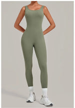 Women's Seamless Yoga Jumpsuits Fitness Sports Hip-lifting Beauty Back Sleeveless One-Piece Training Workout Running Bodysuits