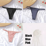 New 3PCS/Set Cotton Bikini Panties Women Sexy Solid Color Low Waist Thongs Female Breathable G-String Underwear Comfort Lingerie
