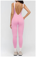 Women Jumpsuit Gym Set Yoga Suit Back Cross Sportswear Sports Jumpsuit Fitness Dance Performance Rompers Workout Bodysuits