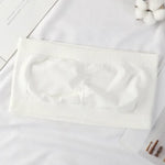 Women Seamless Tube Tops Strapless Bandeau Bra Solid Color Crop Top Wire-Free Underwear No Pads Intimates One Size
